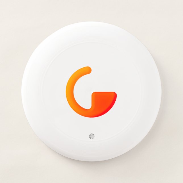Gymber Frisbee (White with QR code) (Front)