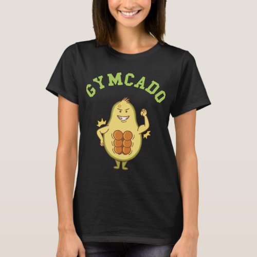 Gymcado Gym Avocado Bodybuilder Funny Avocado Frui T_Shirt