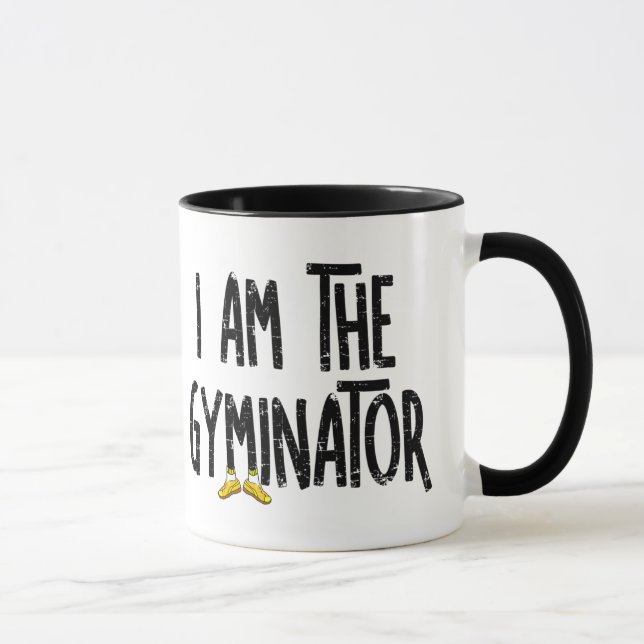 Gyminator Rough Text Mug (Right)