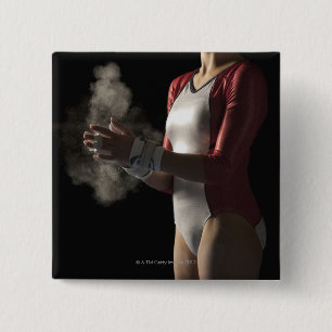 Gymnast 3 pinback button