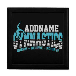 Gymnast ADD NAME Gymnastics Team Backbend Kickover Gift Box