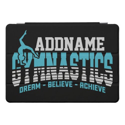 Gymnast ADD NAME Gymnastics Team Backbend Kickover iPad Pro Cover