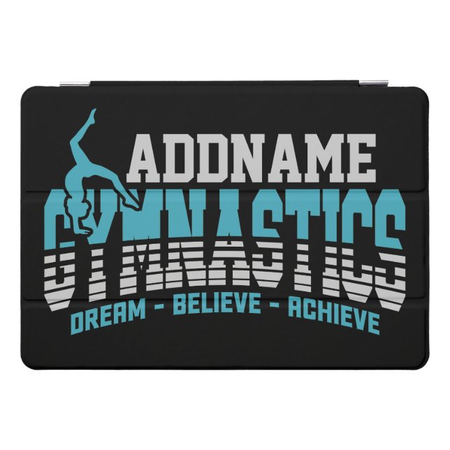Gymnast ADD NAME Gymnastics Team Backbend Kickover iPad Pro Cover (Horizontal)