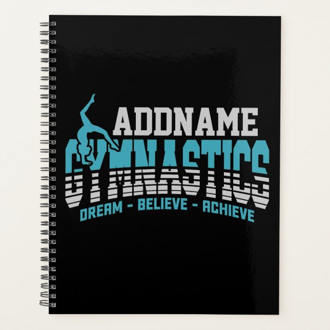Gymnast ADD NAME Gymnastics Team Backbend Kickover Planner (Front)