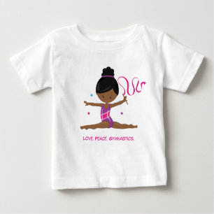 Gymnast-African American Baby T-Shirt