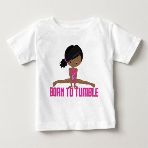 Gymnast_African American Baby T_Shirt