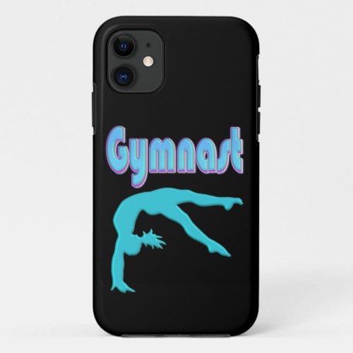 Gymnast Back Handspring Step Out Teal iPhone 11 Case