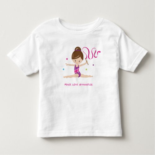 Gymnast_ Brunette Toddler T_shirt