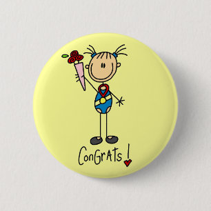 Gymnast Champion Button
