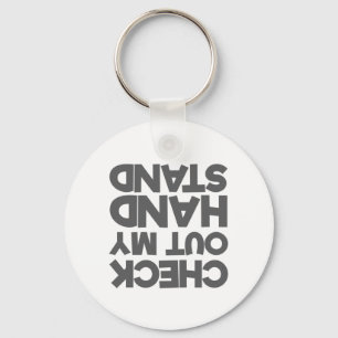 Gymnast Cheerleader Check Out My Hand Stand Keychain