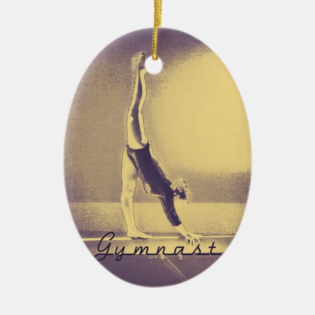 "Gymnast" Christmas ornament (Front)