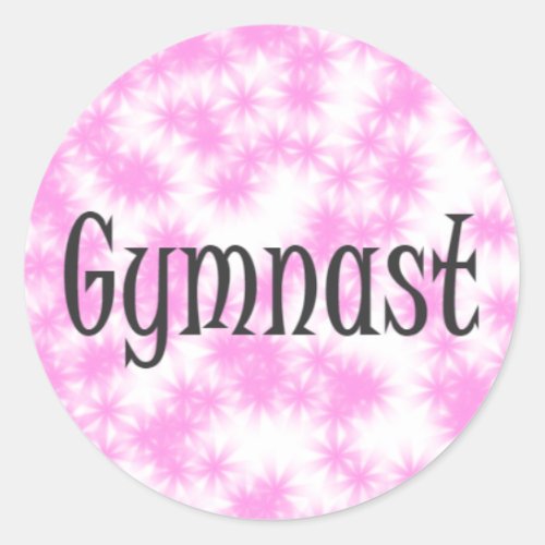 Gymnast Classic Round Sticker