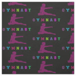 Gymnast Colorful Letters Fabric