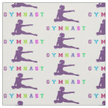 Gymnast Colorful Letters Fabric