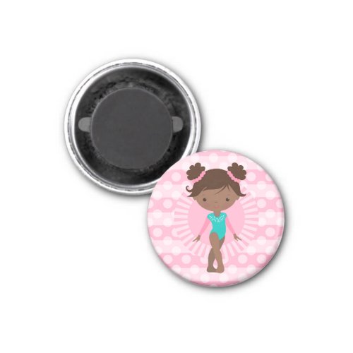 Gymnast _ Cute Gymnastics African American Magnet