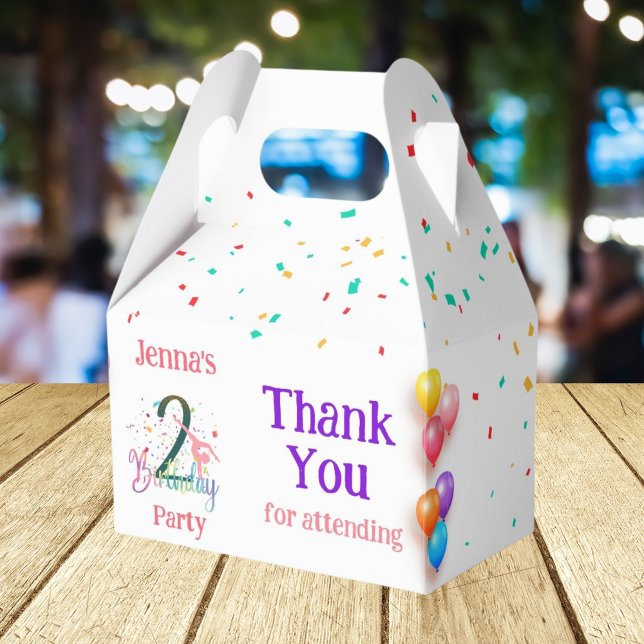 Gymnast cute kids birthday party favor boxes (Creator Uploaded)