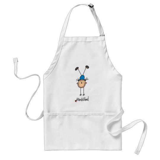 Gymnast Doing Handstand Adult Apron