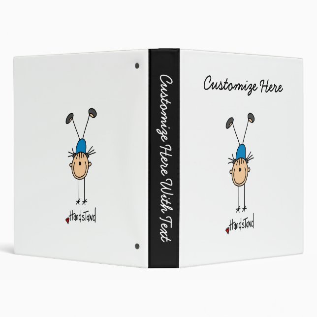 Gymnast Doing Handstands Binder (Background)
