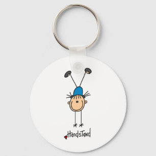 Gymnast Doing Handstands Keychain