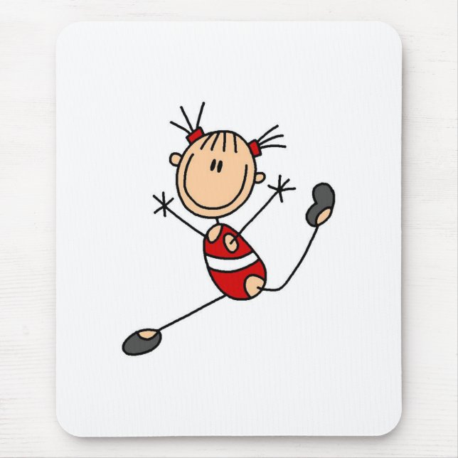 Gymnast Doing Routine Mouse Pad (Front)