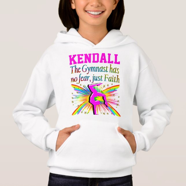 GYMNAST DREAMS COME TRUE PERSONALIZED HOODIES (Front)