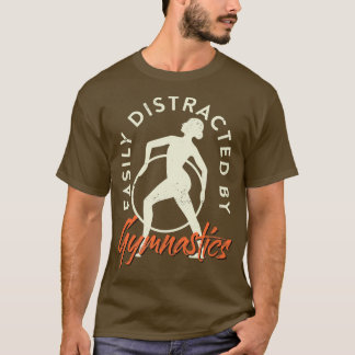 Gymnast Easily Distracted By Gymnastics Women Flip T-Shirt