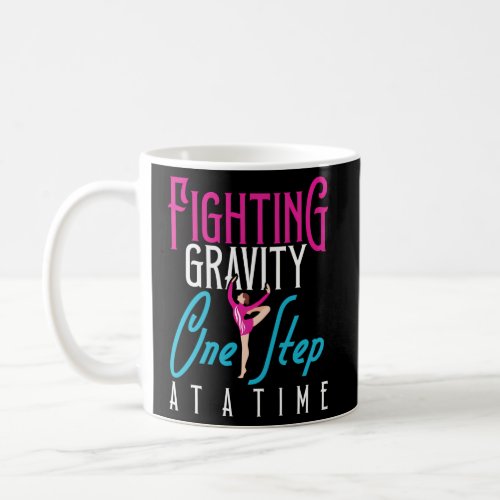 Gymnast Fighting Gravity Gymnastics Coffee Mug