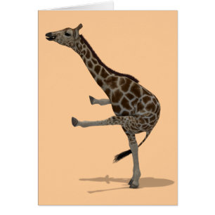 Gymnast Giraffe Cards