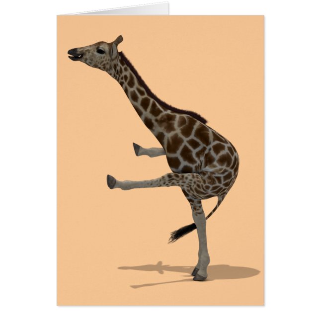 Gymnast Giraffe Cards (Front)
