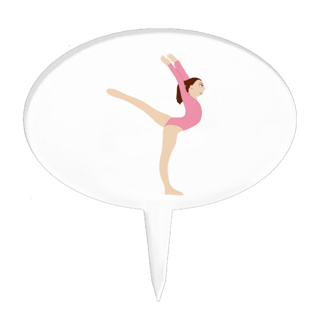Gymnast Girl Cake Topper (Front)
