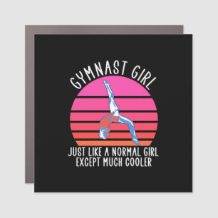 Gymnast Girl Car Magnet