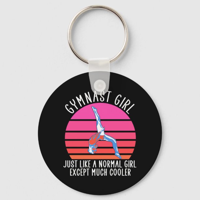 Gymnast Girl Keychain (Front)