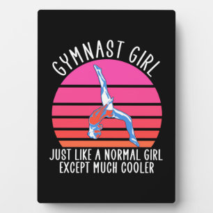 Gymnast Girl Plaque