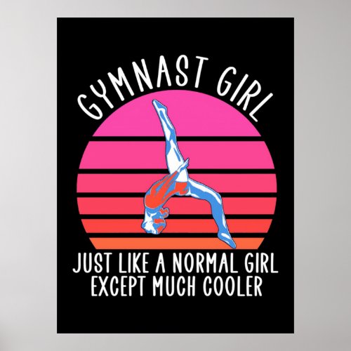 Gymnast Girl Poster