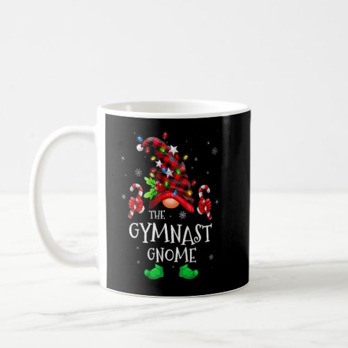 Gymnast Gnome Buffalo Plaid Matching Family Christ Coffee Mug