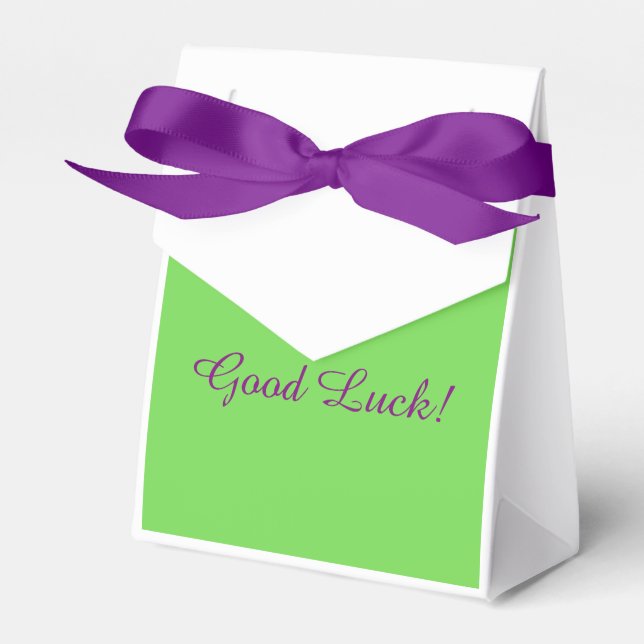 Gymnast "Good Luck" Favor box (Front Side)