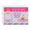 Gymnast Gymnastics Birthday Party Invitation Zebra
