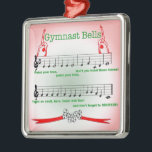 Gymnast Gymnastics Ornament Christmas Song Leotard<br><div class="desc">This ornament is so fun! It will have your gymnast and her friends singing this over and over in the gym during the holidays! Wonderful original gift for a gymnast!</div>