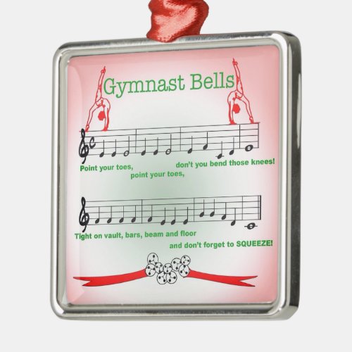 Gymnast Gymnastics Ornament Christmas Song Leotard