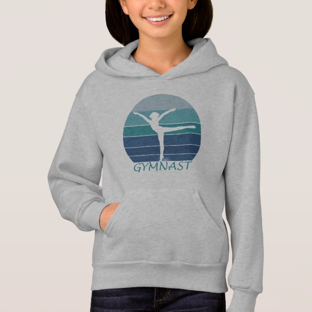 GYMNAST- I LOVE GYMNASTICS. HOODIE (Front)