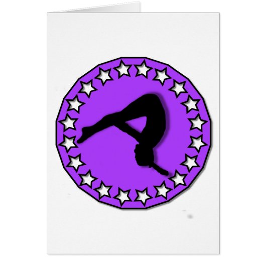Gymnast in purple cards (Front)