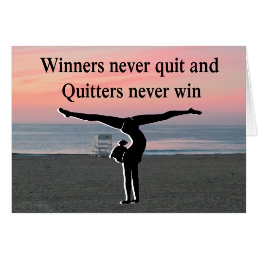 GYMNAST INSPIRATION CARDS (Front Horizontal)