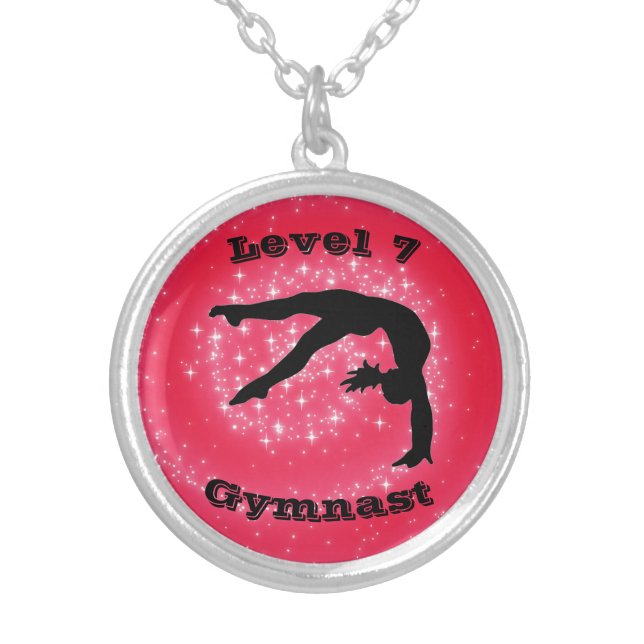 Gymnast Level 7 (Or any other level #) Necklace (Front)
