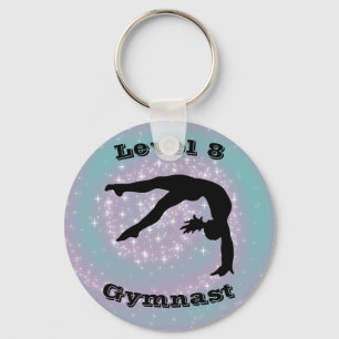 Gymnast Level (Any Level #) Gymnastics Keychain