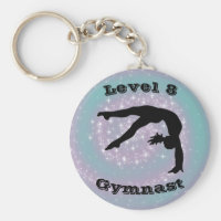 Gymnast Level (Any Level #) Gymnastics Keychain
