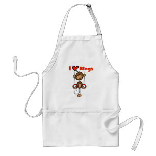 Gymnast Loves Rings Tshirts and Gifts Adult Apron