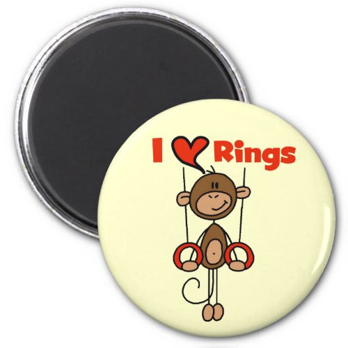 Gymnast Loves Rings Tshirts and Gifts Magnet