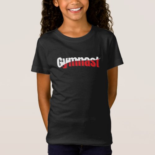 Gymnast _ Mens Gymnastics Modern Typography Art T_Shirt
