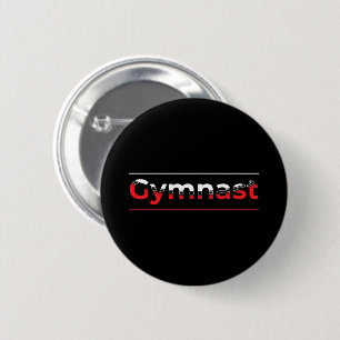 Gymnast - Minimalist Modern Gymnastics Word Button