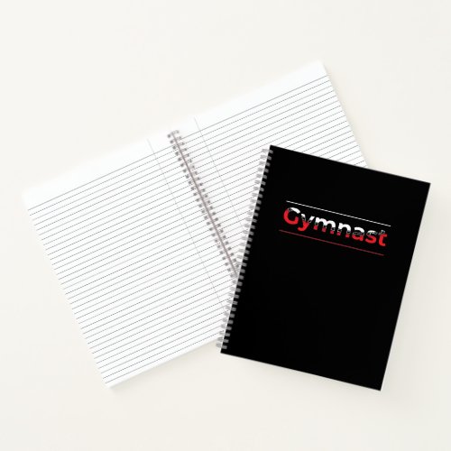Gymnast _ Minimalist Modern Gymnastics Word Notebook